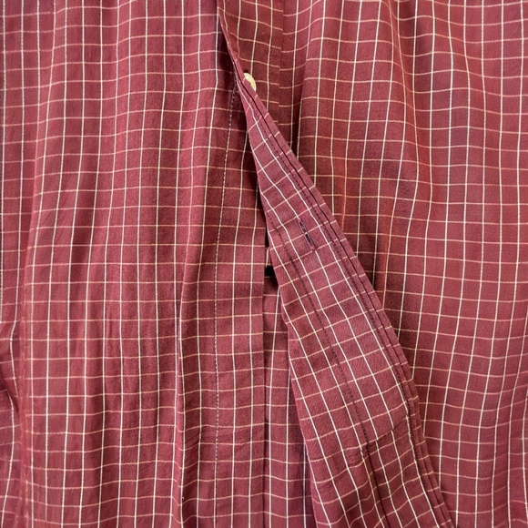 Vintage Polo RalphLauren Blake Button Down Shirt Men 16 Red White Plaid Pony 90s - Picture 6 of 11
